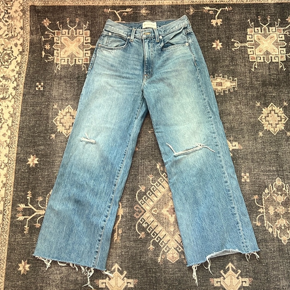 SLVRLAKE Denim Grace Crop in Rockaway